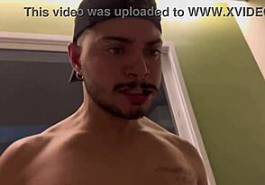 Gay lovers enjoy anal and wank