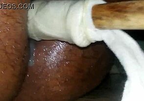 Solo pleasure at home for gay