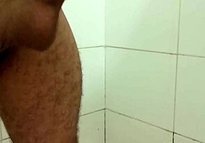Gay amateur flaunts big cock