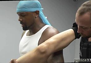 Gay cop enjoys oral and anal