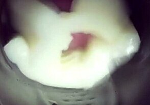 Twink's tight hole filled with cum