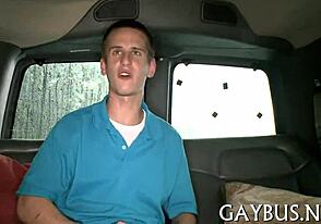 Gay men having sex and giving blow jobs in a porn video
