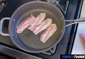 Stepbro's bacon makes me horny