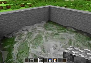 3D Minecraft ASMR: Cumshot and Destruction