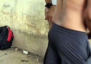 Twink's public park bike ride