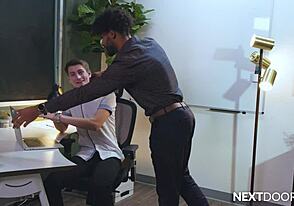 Hunk gets bent over rough