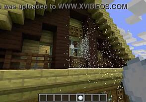 3D Minecraft ASMR: Cumshot and Destruction