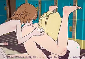 Danganronpa duo's steamy beach scene