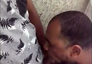 Gay black man finds solace in bathroom stall in a supermarket in Brazil