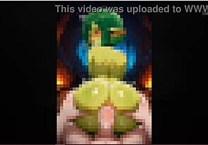 Gay anal sex with a Shemale femboy in the world of Goblin Slayer