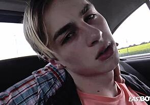 European twink gets bareback cock in his ass