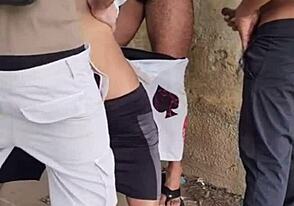 Twink's public park bike ride