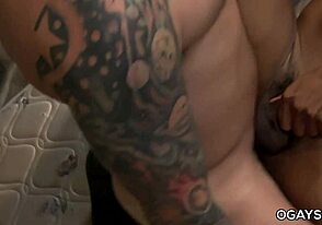 Intense gay analingus and cumming