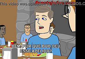 Gay boys fucking in a hot group sex cartoon