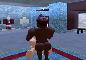 Gay Roblox public store spectacle