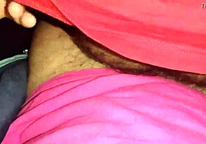 Hairy married man in bathroom action