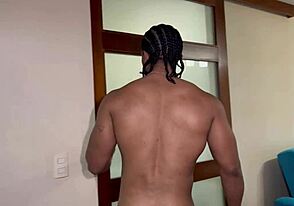 White girl with light hair gets black cock in her ass