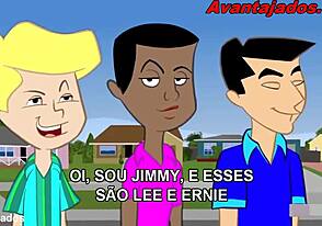 Cartoon Gay Action with Rabudo Man in Wild Surubão