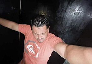 Interracial couple enjoys gay sex