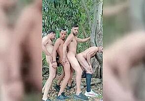 Farmhands in steamy Brazilian orgy