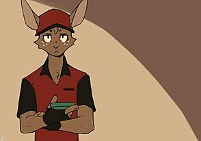 Gay sex with a furry twink for cash and pizza delivery boy fetish