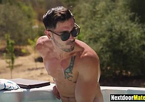 Stepbrother sex with straight man