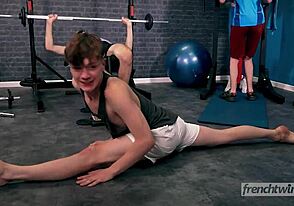 Ever Wonder About Twinks in a Foursome at Gym?