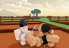 Two guys enjoy fun outdoor gay adventure