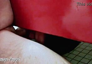 Intimate public restroom encounter
