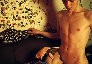 Hot gay action with a sexy twink and a steamy handjob scene
