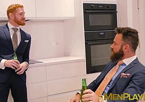 Twink gets big cock in his ass in office setting