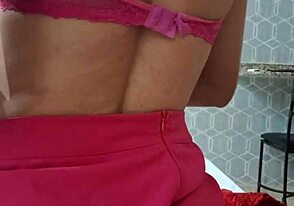 First-time bareback anal with crossdresser