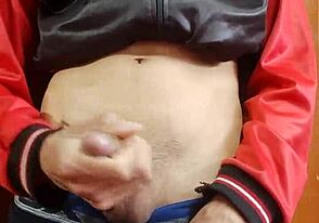 Caught pleasuring self in living room