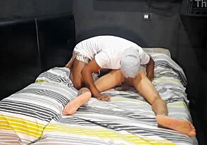 Interracial couple enjoys anal sex and big cocks