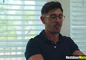Stepbrother sex with straight man