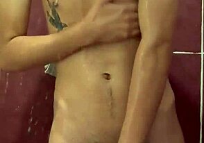 Gay shower scene with rich twink Richard